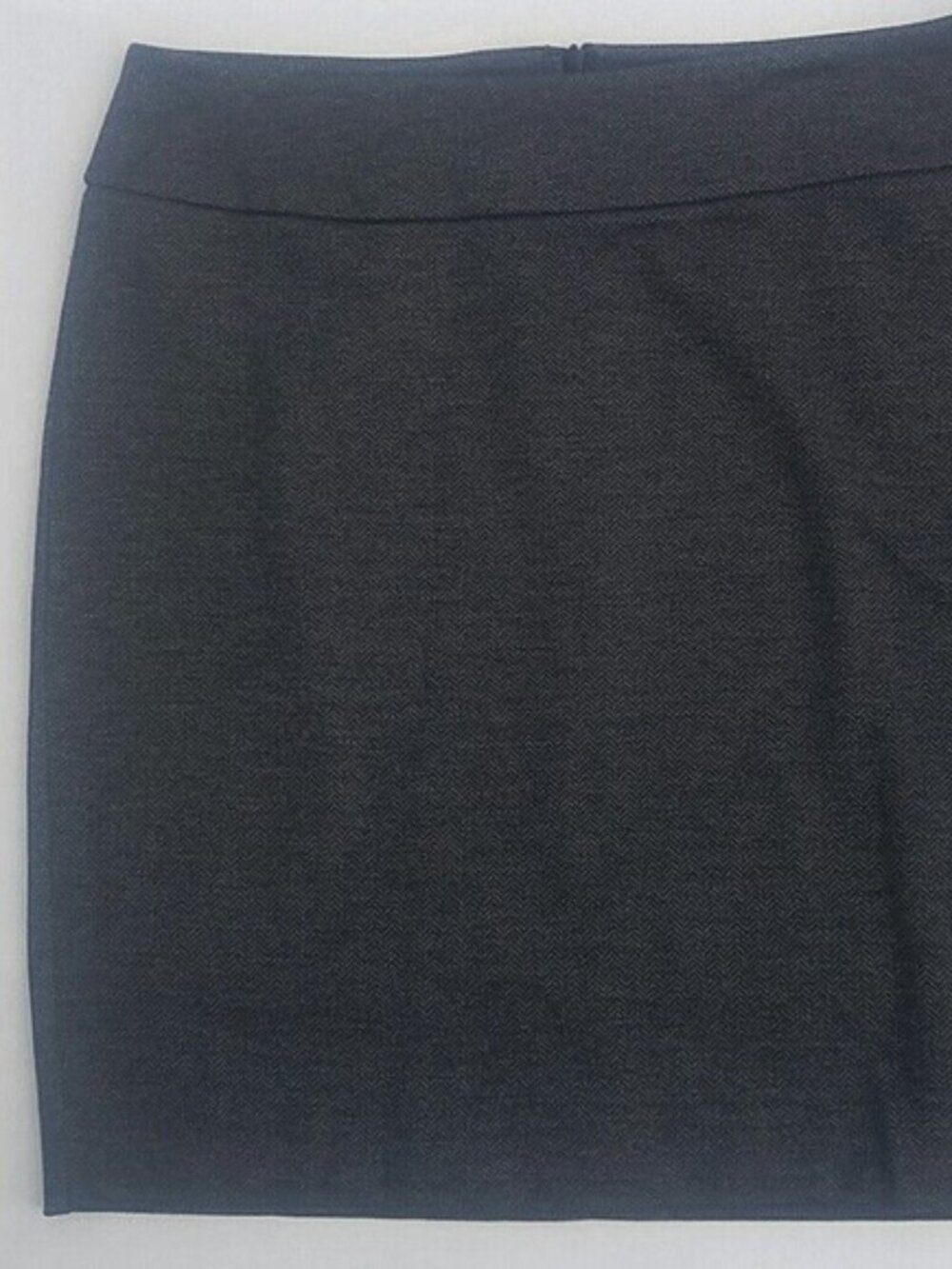 Halogen SZ 14 A-Line Pencil Polyester Rayon Spandex Center Zip Herringbone Skirt